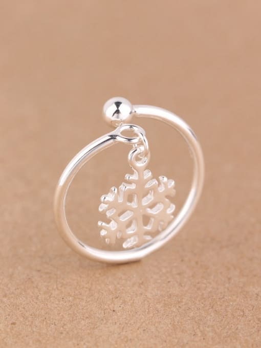 Peng Yuan Snowflake Opening Midi Ring 0