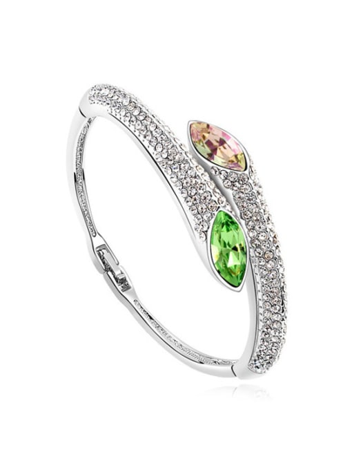multi-color Fashion Shiny austrian Crystals Alloy Bangle