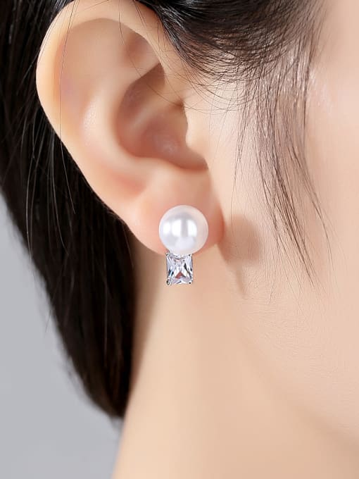 BLING SU AAA zircon bright sweet Earrings 2