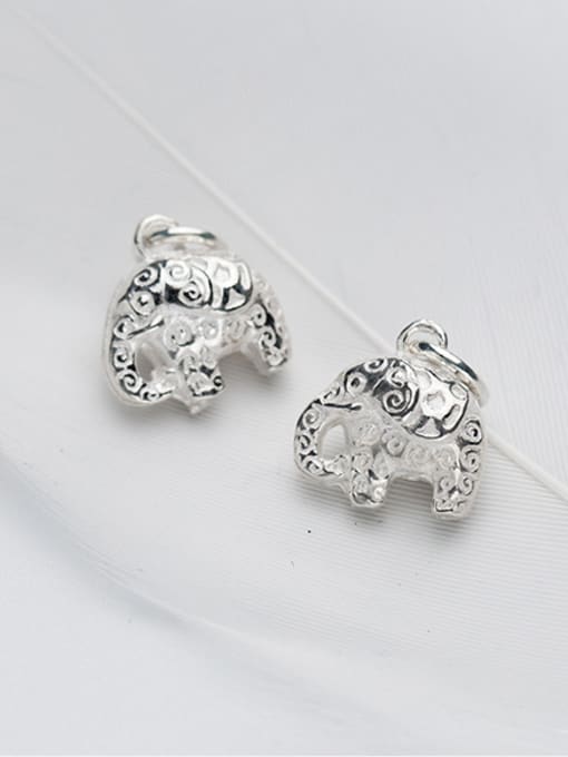 FAN 925 Sterling Silver With Silver Plated Cute Animal Charms 2