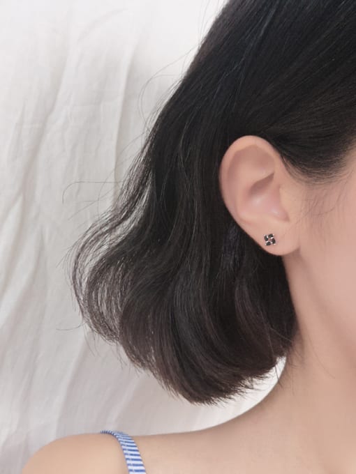 Peng Yuan Tiny Flowery Marquise Zircon Stud Earrings 1