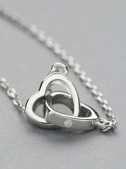 One Silver 2018 Double Heart Necklace 3