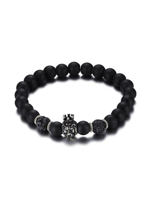CONG Personality Lion Shaped Alloy Bead Shaped Bracelet 0