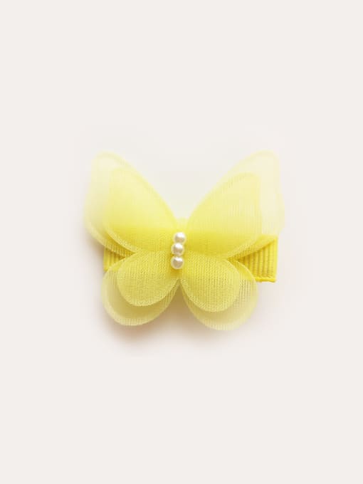 Yellow Color Butterfly Hair clip