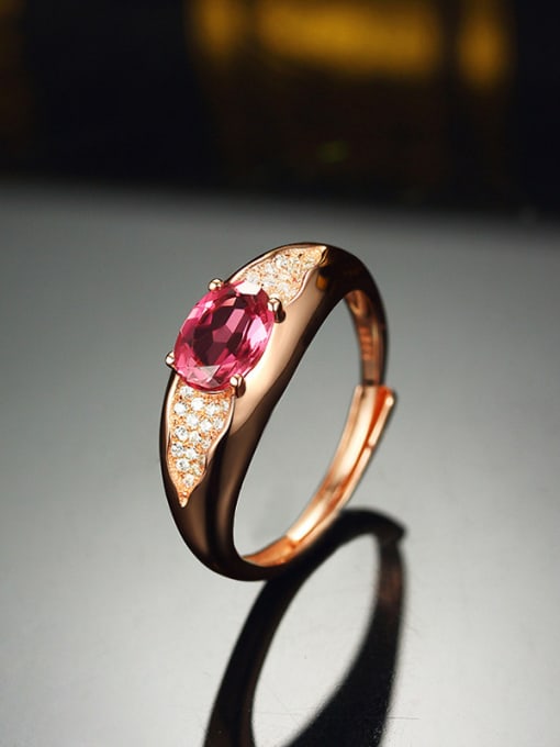 Red Classical Ruby Gemstone Ring