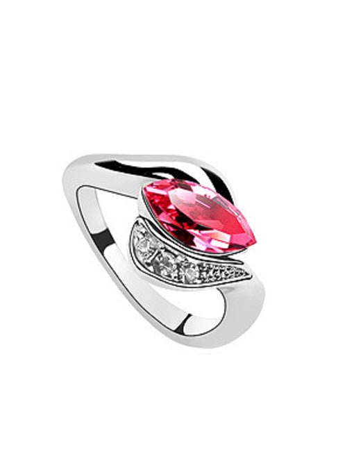 QIANZI Fashion Marquise austrian Crystal Alloy Ring