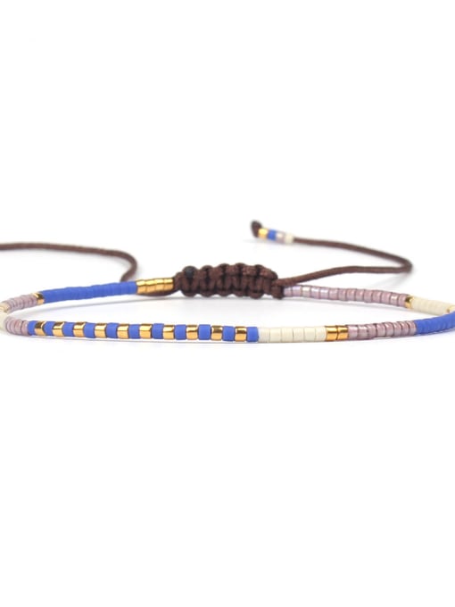 HB619-P Hot Selling Colorful Women Woven Rope Bracelet