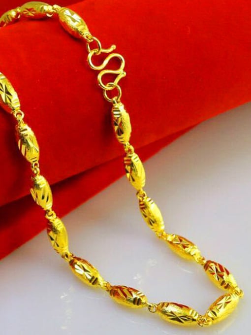 Neayou Exquisite Gold Plated Geometric Shaped Necklace 1