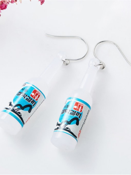 CEIDAI Creative Personalized Tiny Bottle PVC Earrings 3