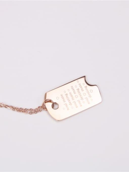 GROSE Alphabet Army Card Pendant Birthday Necklace