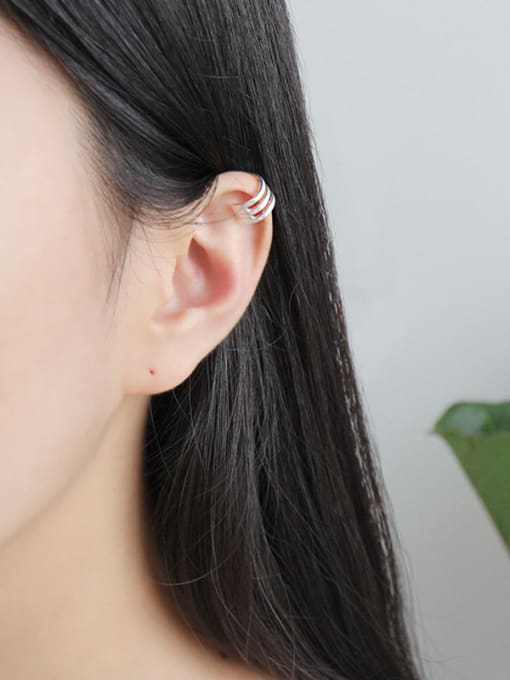 DAKA Sterling silver  simple pierced ear clip 1