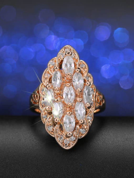 L.WIN 18K Gold Plated Zircon Ring 1