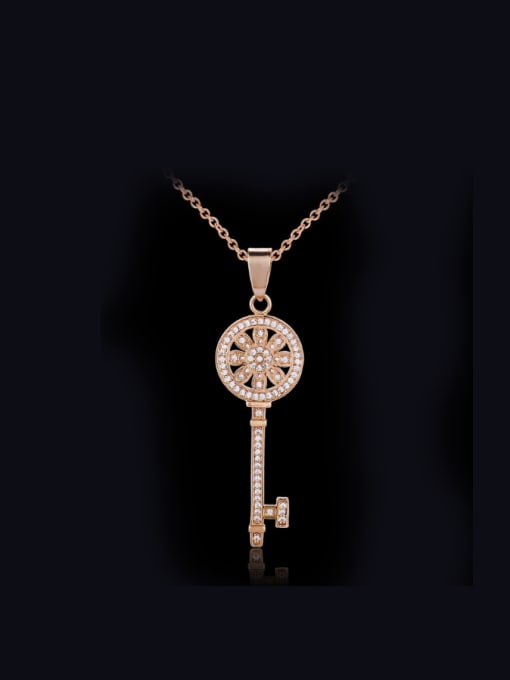 L.WIN Key Shaped Copper Necklace