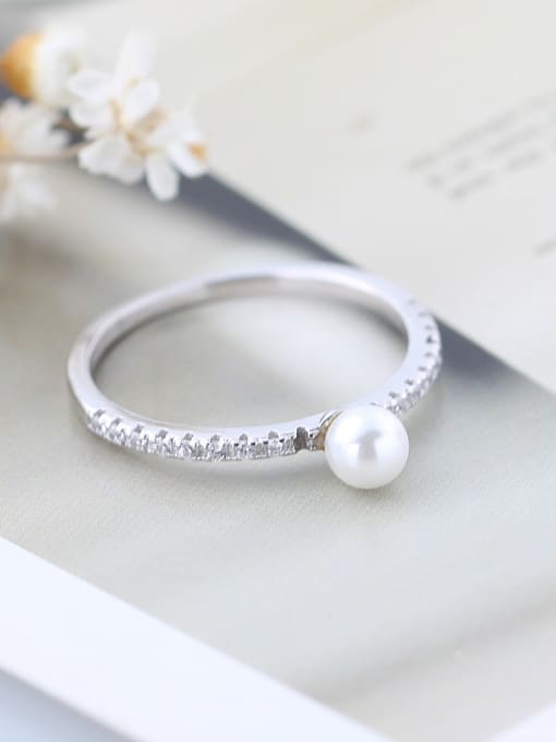 kwan Personality Shell Pearl Wedding Accessories Ring 2