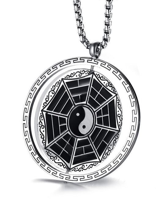 CONG Religion Style Geometric Shaped Stainless Steel Pendant 1