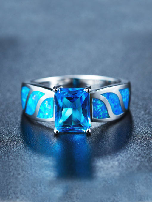 UNIENO Women Opal Stone Multistone ring