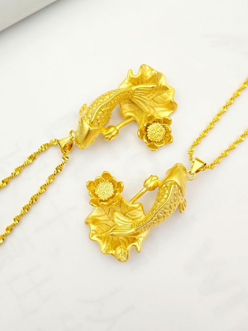 Neayou Women Exquisite Fish Shaped Necklace 1