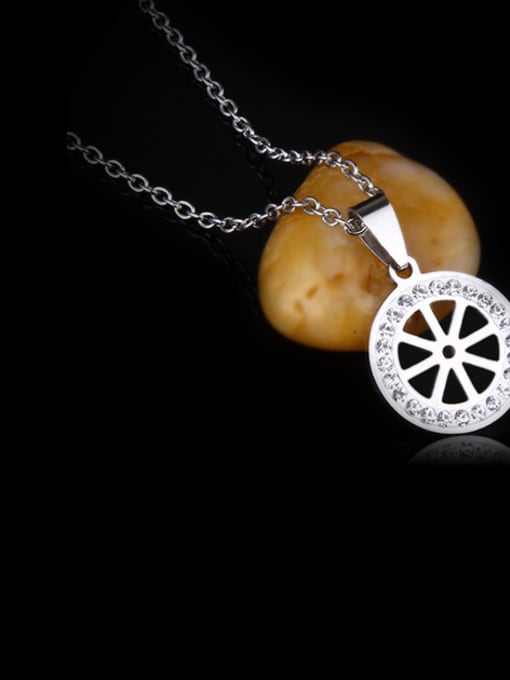 16 wheels Stainless Steel With Fashion Round Necklaces