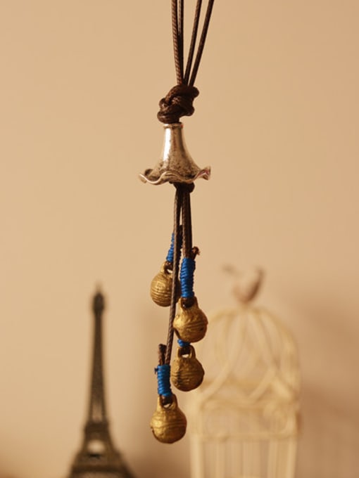 Blue Women Elegant Bell Shaped Necklace
