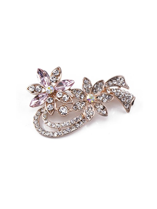 Inboe new 2018 2018 2018 2018 Flower-shaped Crystals Brooch 1