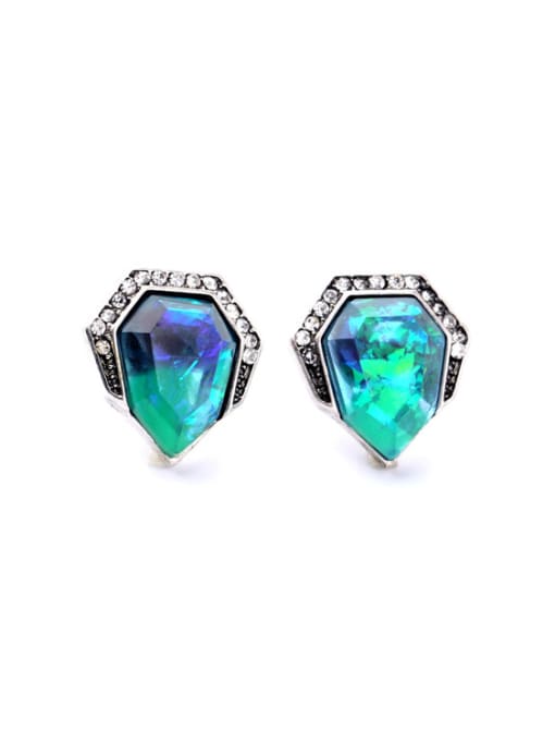 KM Alloy Fashion Exquisite Artificial Stones stud Earring 0