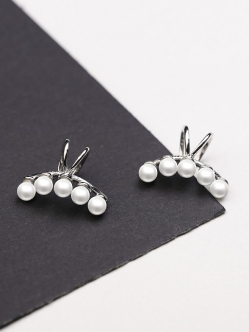 Peng Yuan Freshwater Pearls Silver Clip On Earrings 0