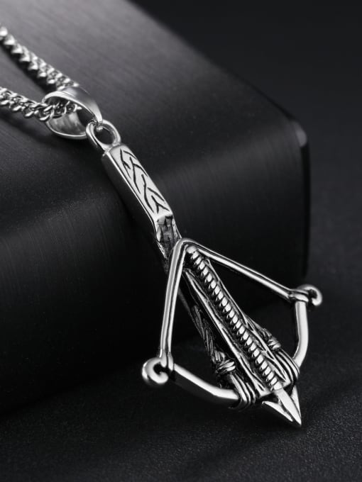 Open Sky Personalized Punk style Titanium Men Necklace 2