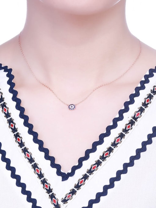 One Silver 2018 Blue Zircon Necklace 1