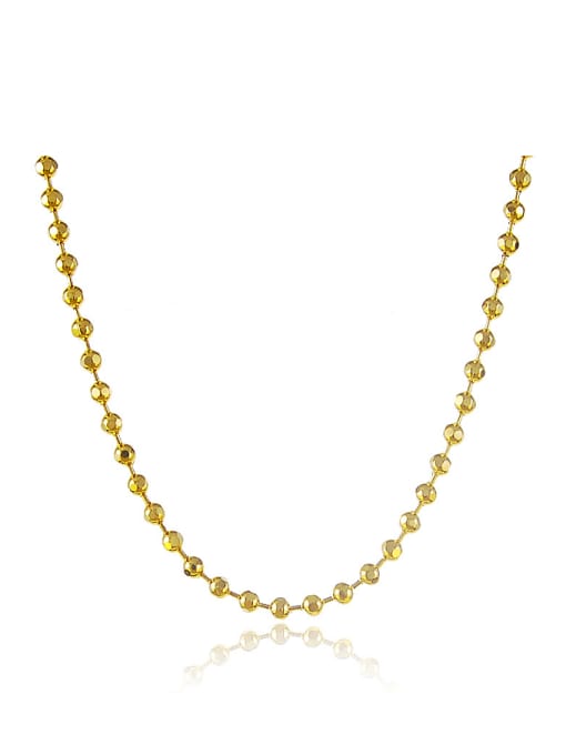 Yi Heng Da Women Elegant 24K Gold Plated Tiny Bead Necklace 0