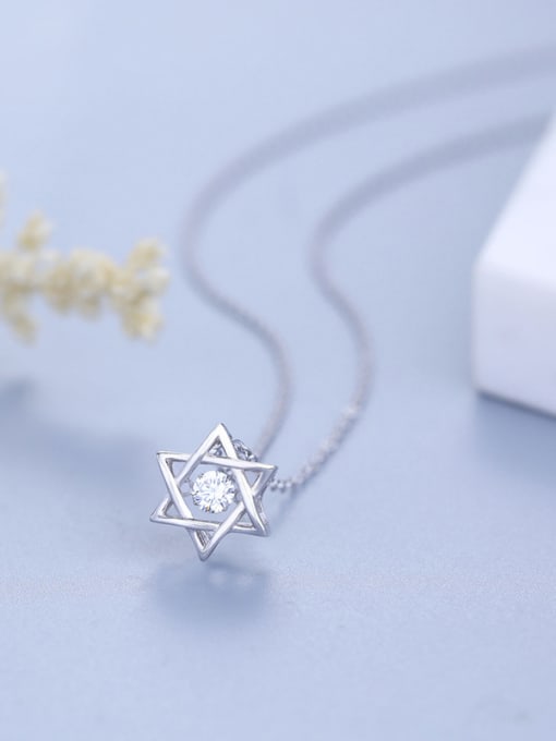 One Silver All-match Star Necklace