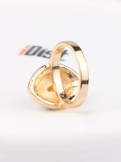 Gujin Retro style Colorful Resin stones Gold plated Alloy Ring 2