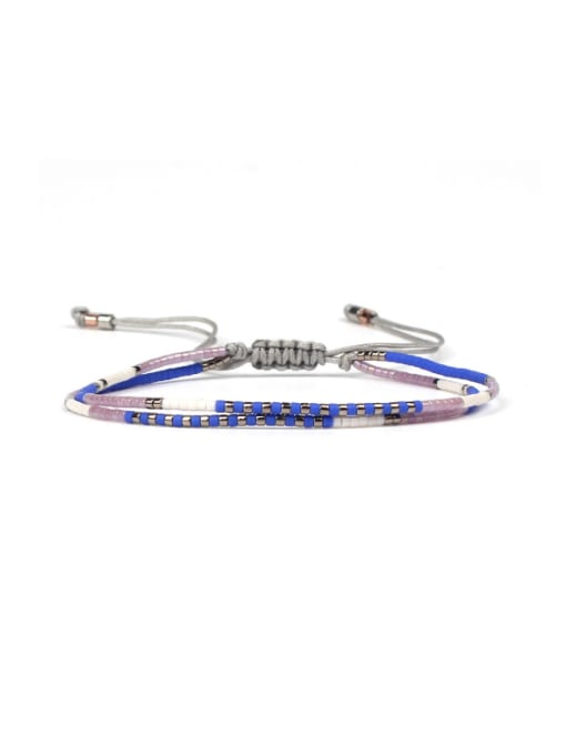 HB618-G Western Style Colorful Woven Bracelet