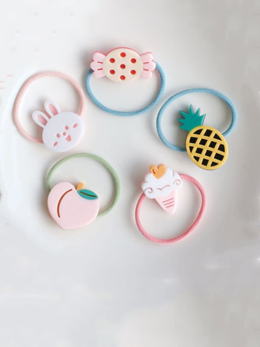 Chimera Rubber Band With Cellulose Acetate Cute Fruit Children  Hair Ropes 0
