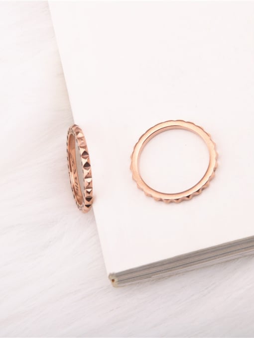 GROSE Retro Buddhist Rose Gold Plated Ring 1