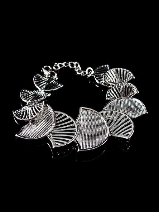Lan Fu Exaggerated Fan-shaped Four Pieces Jewelry Set 2