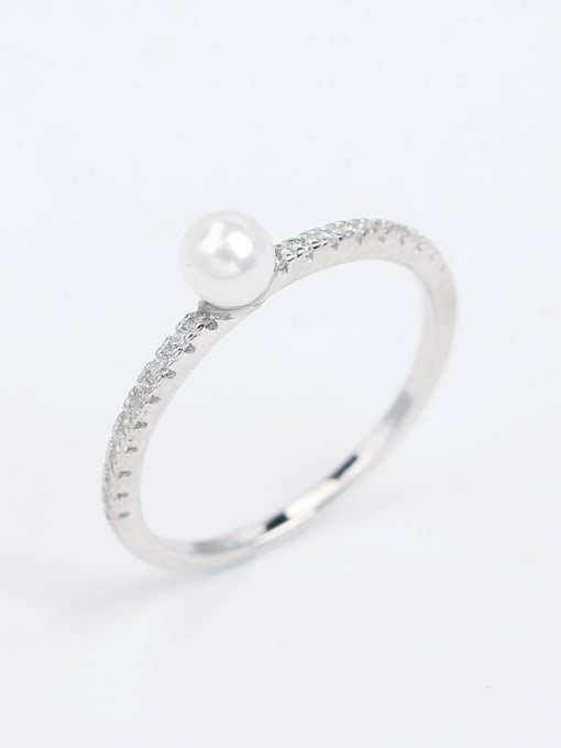 Peng Yuan Exquisite Freshwater Pearl Zircon Ring 1
