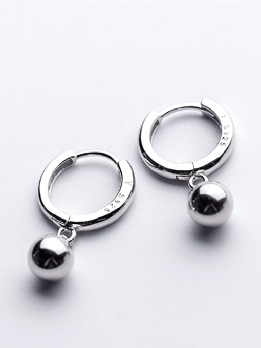 Rosh Fashion Round Shaped S925 Silver Clip Earrings 1