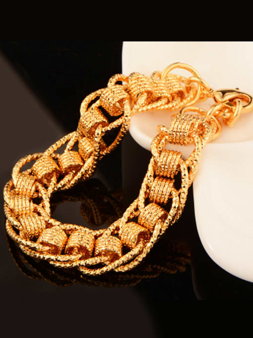 Days Lone 18K Gold Plated Exaggerated Thick Bracelet 2