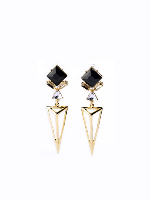 KM Noble Luxury Triangle Drop drop Earring 0