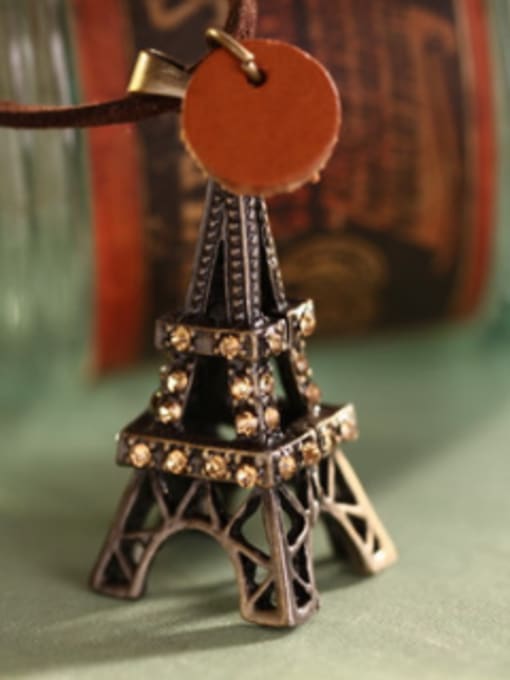 Dandelion Exquisite Tower Shaped Zircon Necklace 1