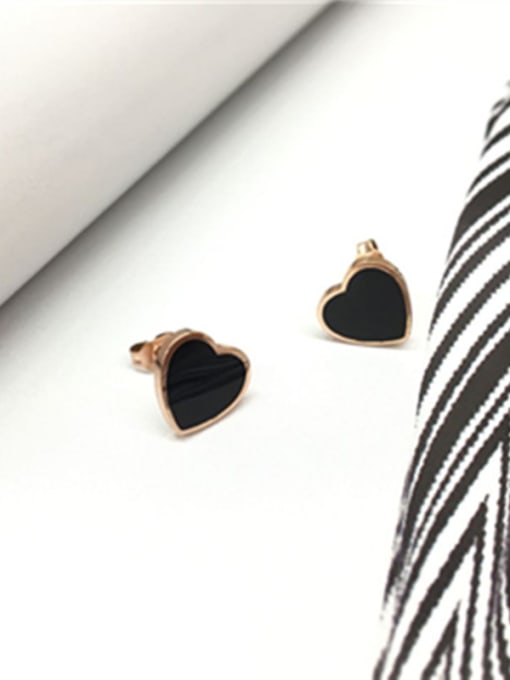 GROSE Lovely Heart-shape Stud Earrings 0