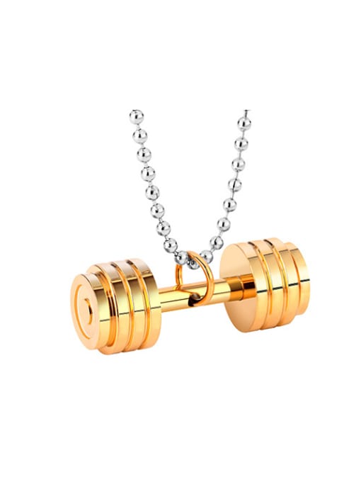 RANSSI Fashion Dumbbell Necklace 0