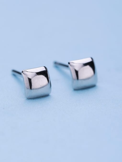 One Silver Exquisite Women Square Shaped cuff earring 0