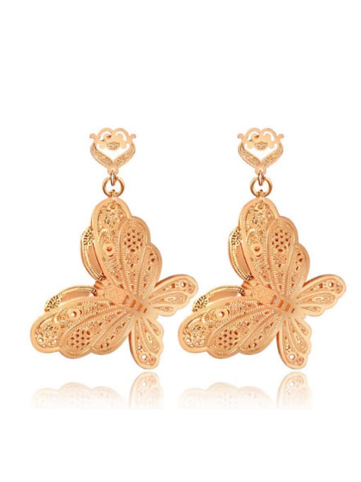 Ya Heng Women's Exquisite Butterfly Shaped Stud Earrings