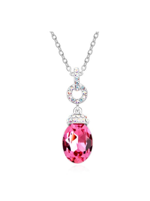 QIANZI Chanz using austrian Elements Crystal Necklace female Hera love fashion crystal pendant 0