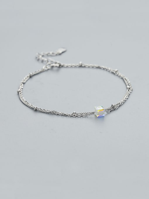 White Women Fashion Style Zircon Bracelet