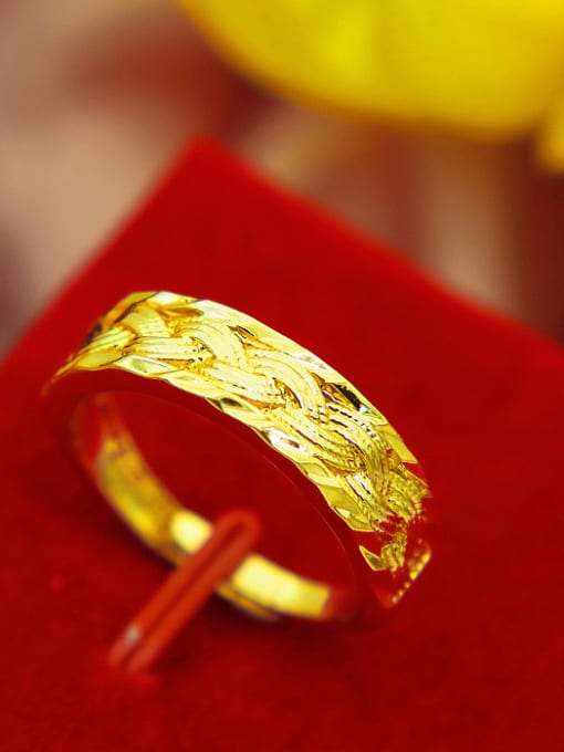 D Gold Plated S Shaped Women Ring