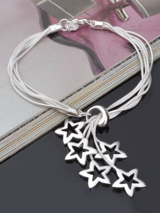 Ya Heng Fashion Hollow Stars Adjustable Copper Bracelet 1