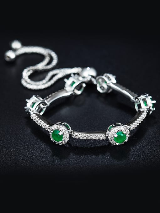 UNIENO Green Zircon Bracelet 2