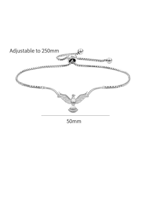 Mo Hai Copper With  Cubic Zirconia  Simplistic Animal pigeon  Bracelets 3